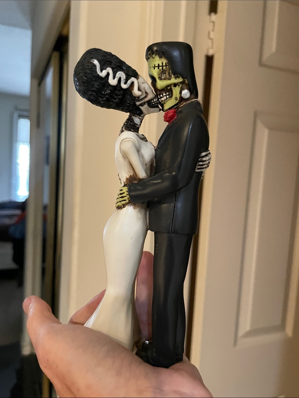 Frankenstein and his Bride Statue